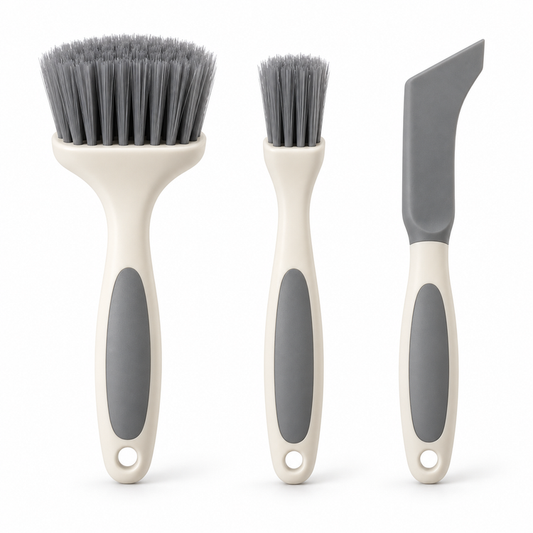 Detail Cleaning Brush and Crevice Tool Set, 3 Pieces
