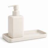 Liquid Soap Dispenser and Tray Set, 16.9 fl oz