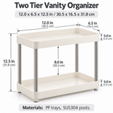 Two-Tier Bathroom Vanity Organizer