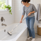 Extendable Tub and Tile Scrubber with Two Cleaning Heads