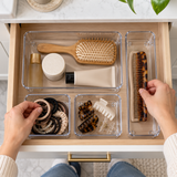 Clear Drawer Organizer Bins, 4-Piece Set